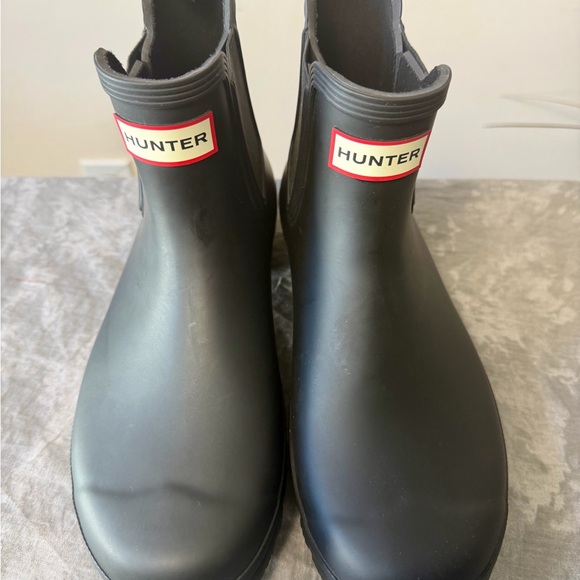 Hunter Classic  Chelsea Black Ankle Boots Size 10 - Picture 14 of 16